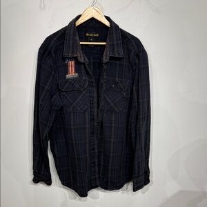 Harley-Davidson Gray Plaid Shirt